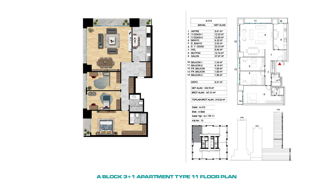 Island, Sea and City View Investment Flats in Istanbul, Ataşehir - 72239