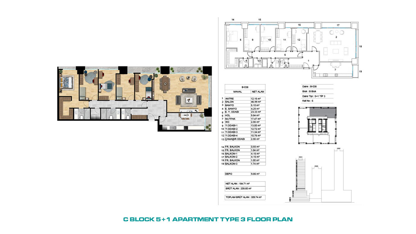 Island, Sea and City View Investment Flats in Istanbul, Ataşehir - 72248