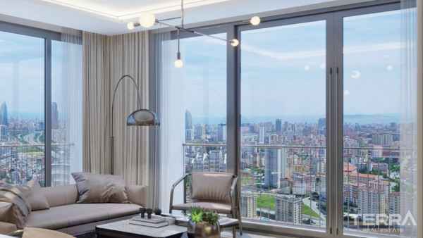 Island, Sea and City View Investment Flats in Istanbul, Ataşehir