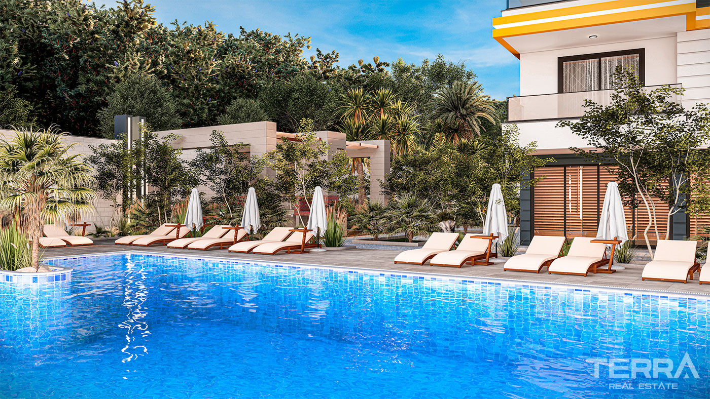 Bargain Apartments in Gazipasa Featuring Pool with Aqua Slides - 80045