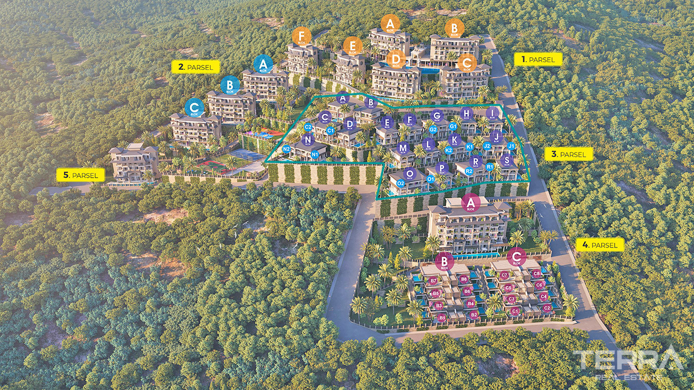 Exclusive Alanya Villas in a 5 Star Hotel Concept Complex in Kargıcak - 72416
