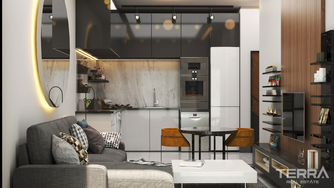 Modernly Designed Apartments in Alanya with High Investment Potential - 72585