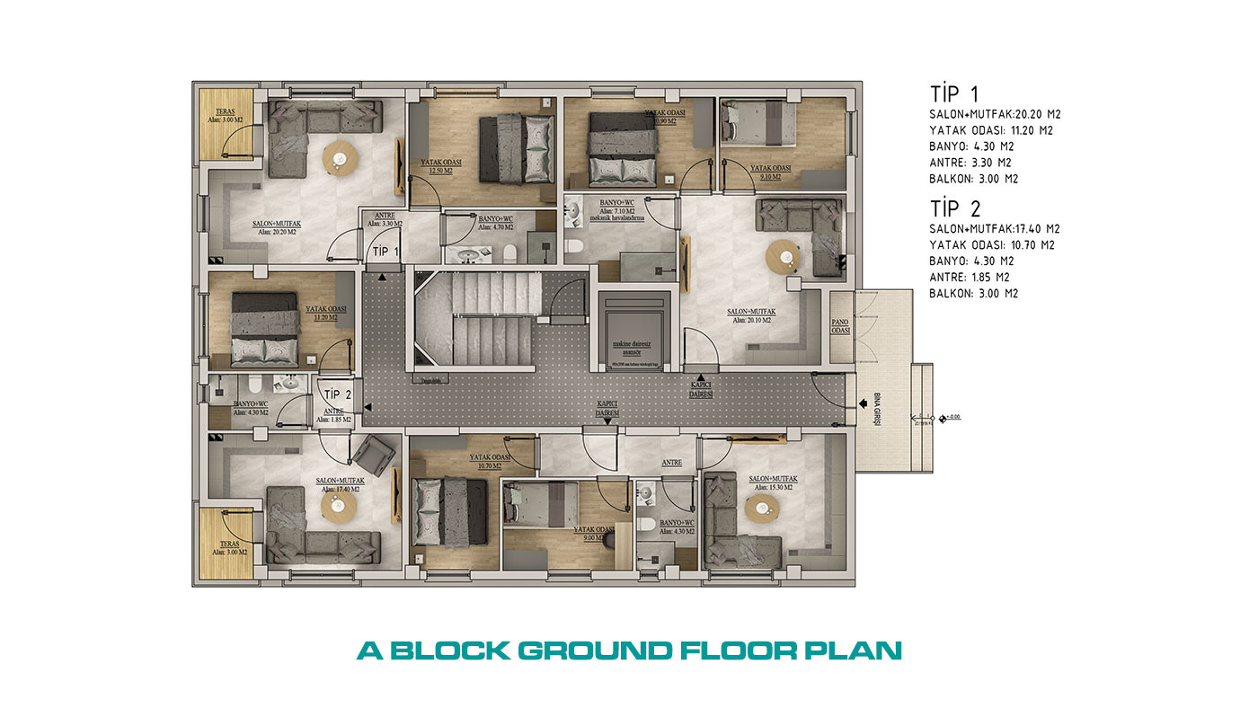 Luxury Apartments in Well-Equipped Residential Complex in Belek - 99389