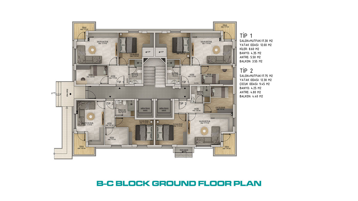 Luxury Apartments in Well-Equipped Residential Complex in Belek - 99391