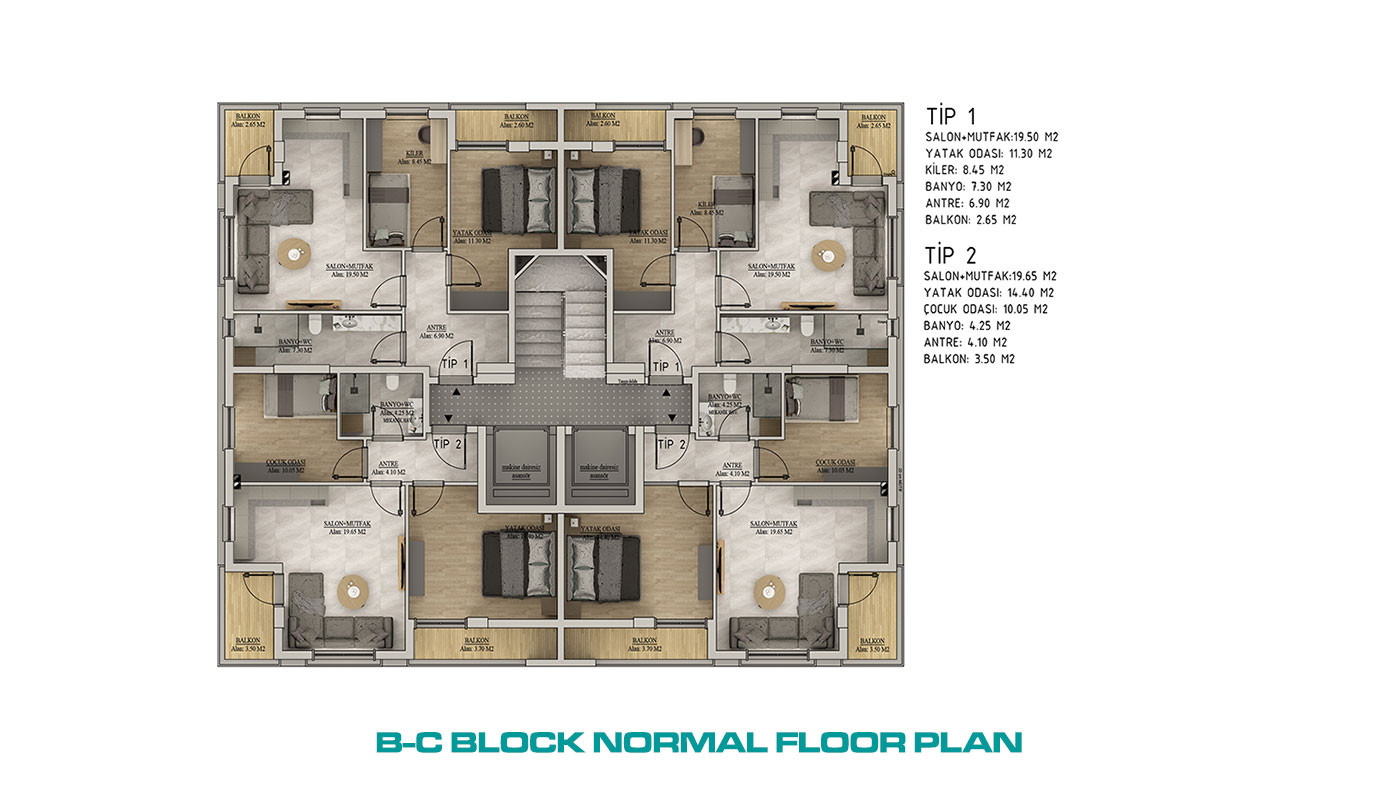 Luxury Apartments in Well-Equipped Residential Complex in Belek - 99392