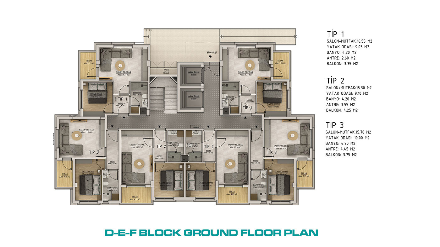Luxury Apartments in Well-Equipped Residential Complex in Belek - 99393