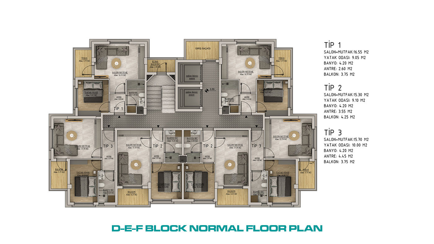 Luxury Apartments in Well-Equipped Residential Complex in Belek - 99394