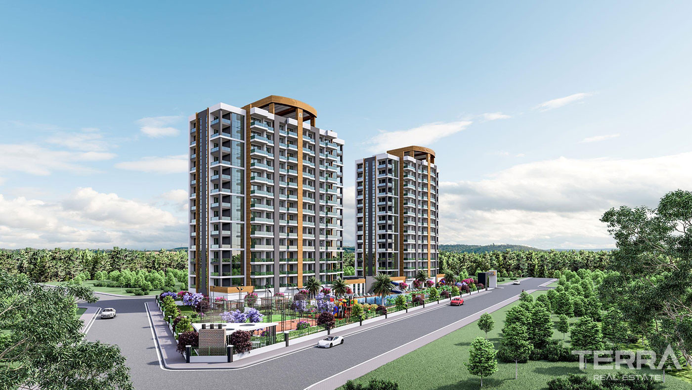 Mersin Apartments with Sea View 450 m from the Beach in Erdemli - 72492
