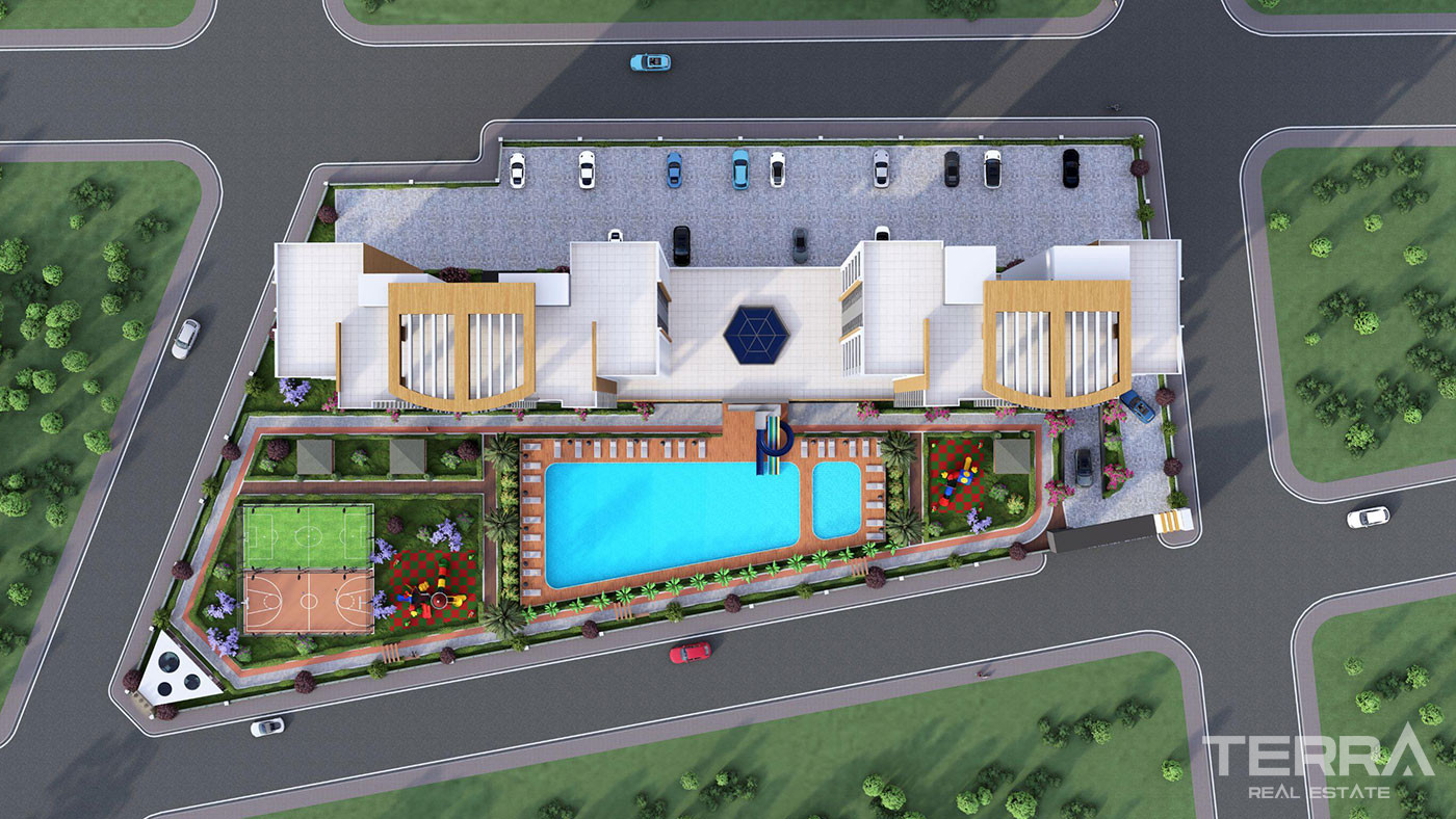 Mersin Apartments with Sea View 450 m from the Beach in Erdemli - 72501