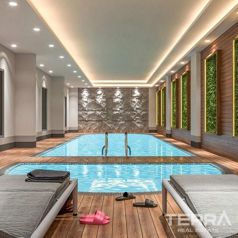 Mersin Apartments with Sea View 450 m from the Beach in Erdemli - 72503