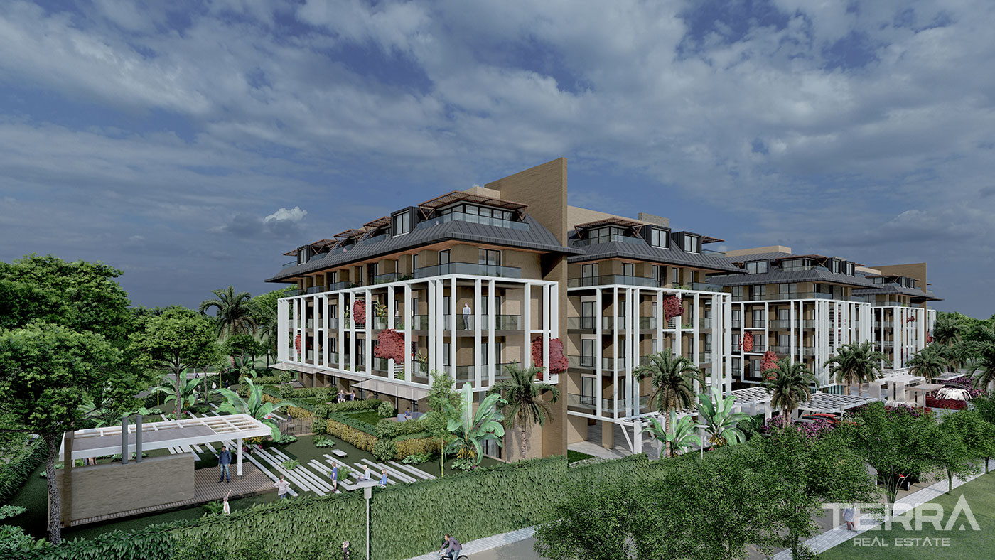 Elegant Complex of Investment Apartments in Alanya with White Goods - 92686