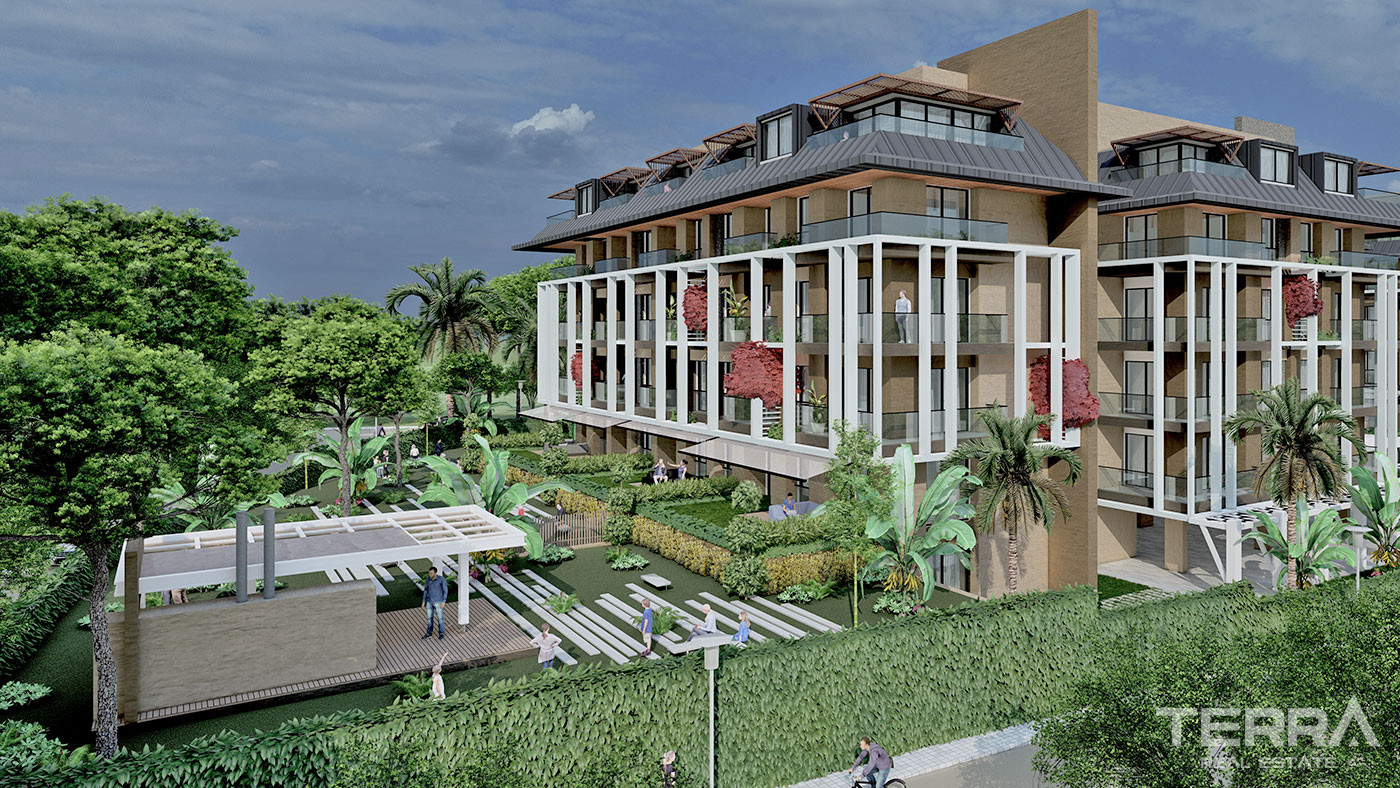 Elegant Complex of Investment Apartments in Alanya with White Goods - 92687