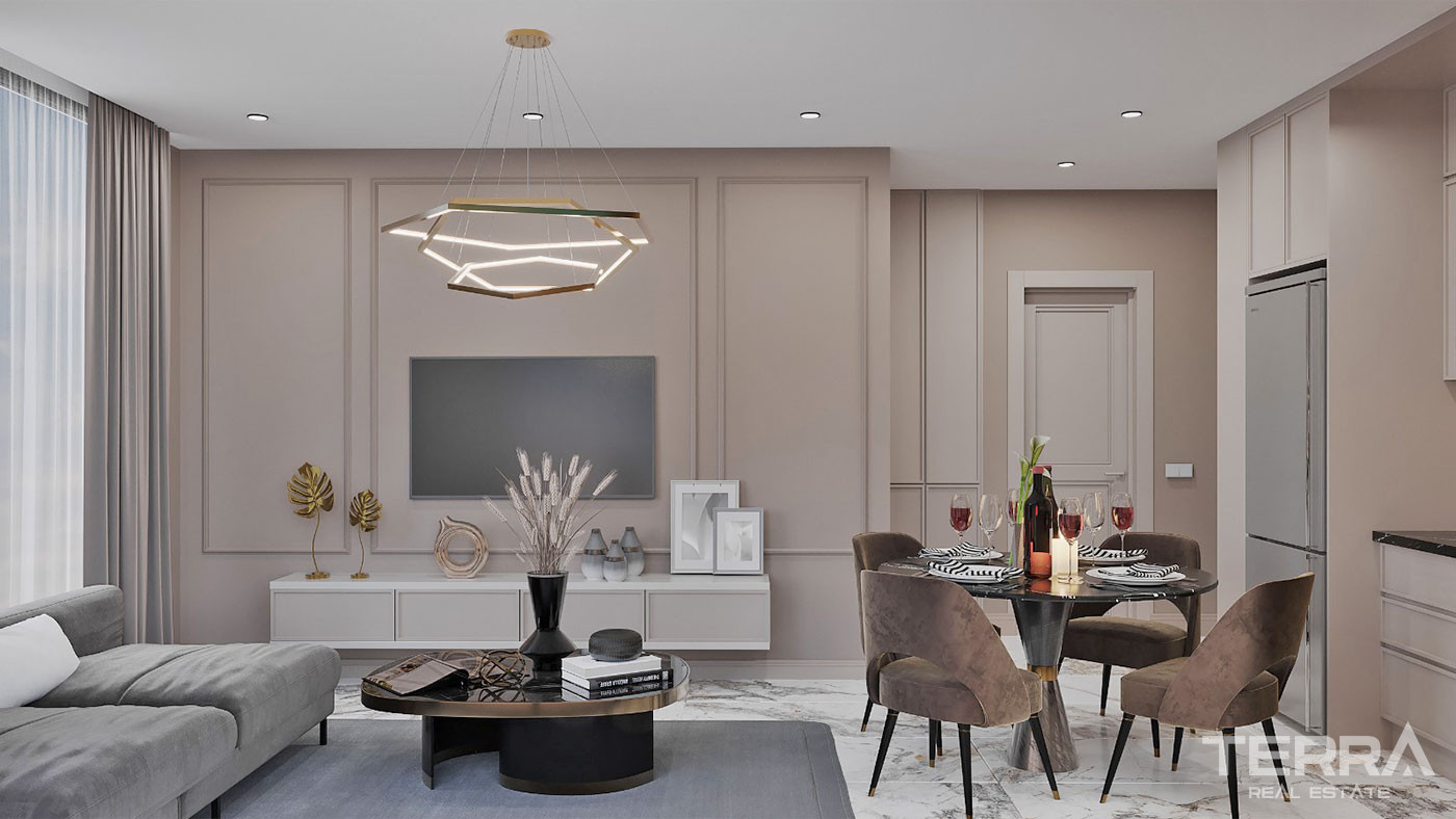 Elegant Complex of Investment Apartments in Alanya with White Goods - 92708