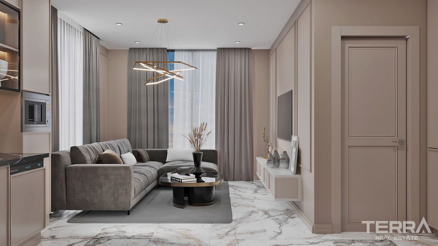 Elegant Complex of Investment Apartments in Alanya with White Goods - 92710
