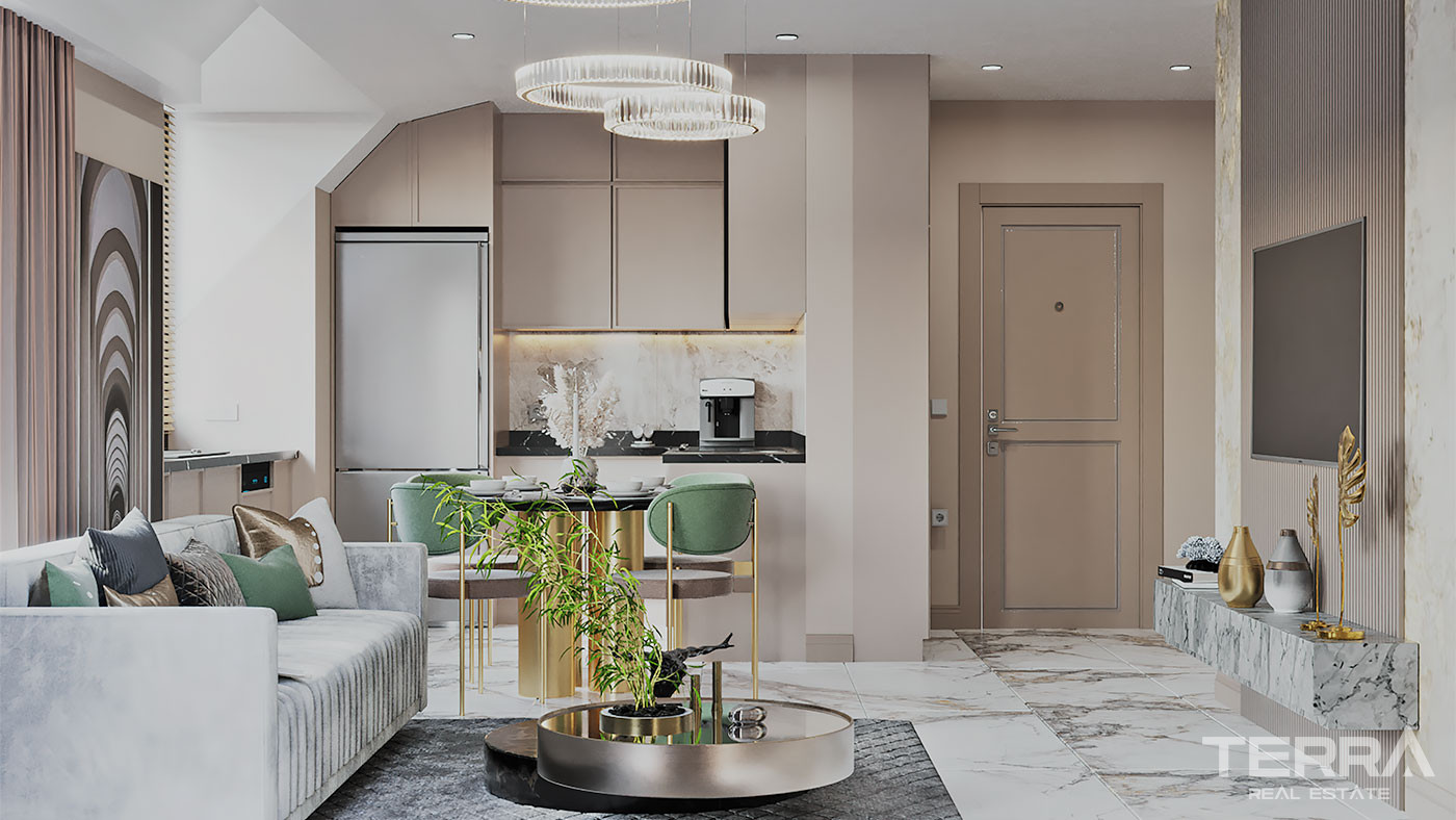 Elegant Complex of Investment Apartments in Alanya with White Goods - 92718