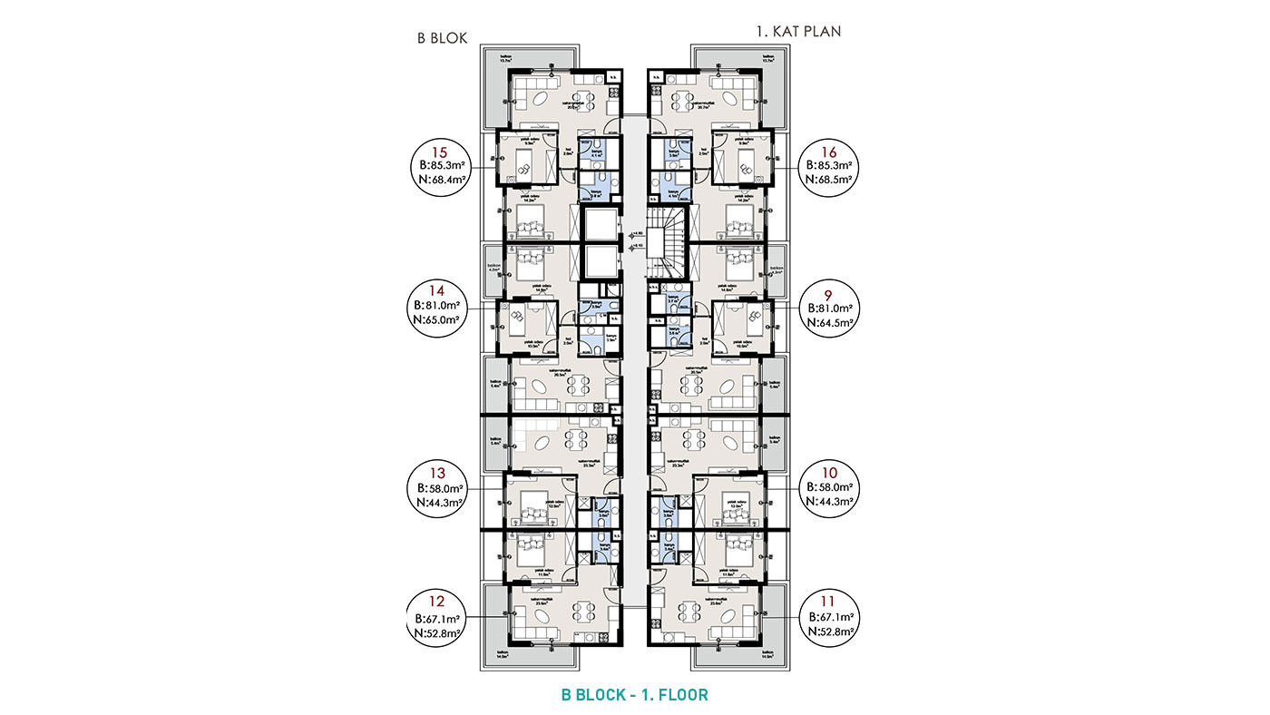 Elegant Complex of Investment Apartments in Alanya with White Goods - 92726