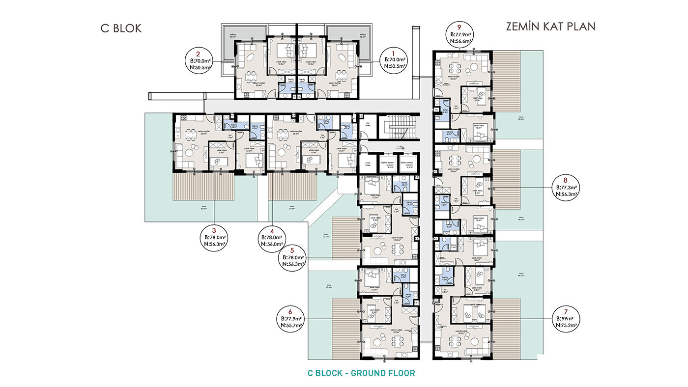 Elegant Complex of Investment Apartments in Alanya with White Goods - 92735
