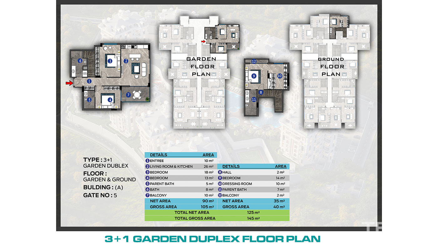 Apartments for Sale in Alanya Çıplaklı with Flexible Payment Plans - 72812