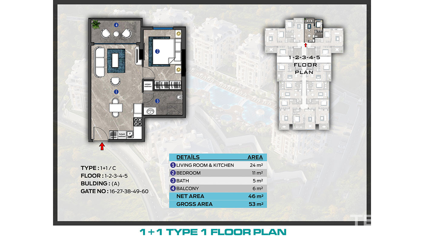 Apartments for Sale in Alanya Çıplaklı with Flexible Payment Plans - 72813