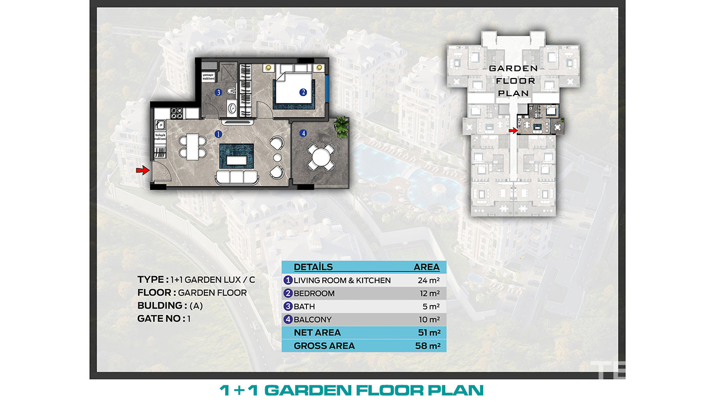 Apartments for Sale in Alanya Çıplaklı with Flexible Payment Plans - 72818