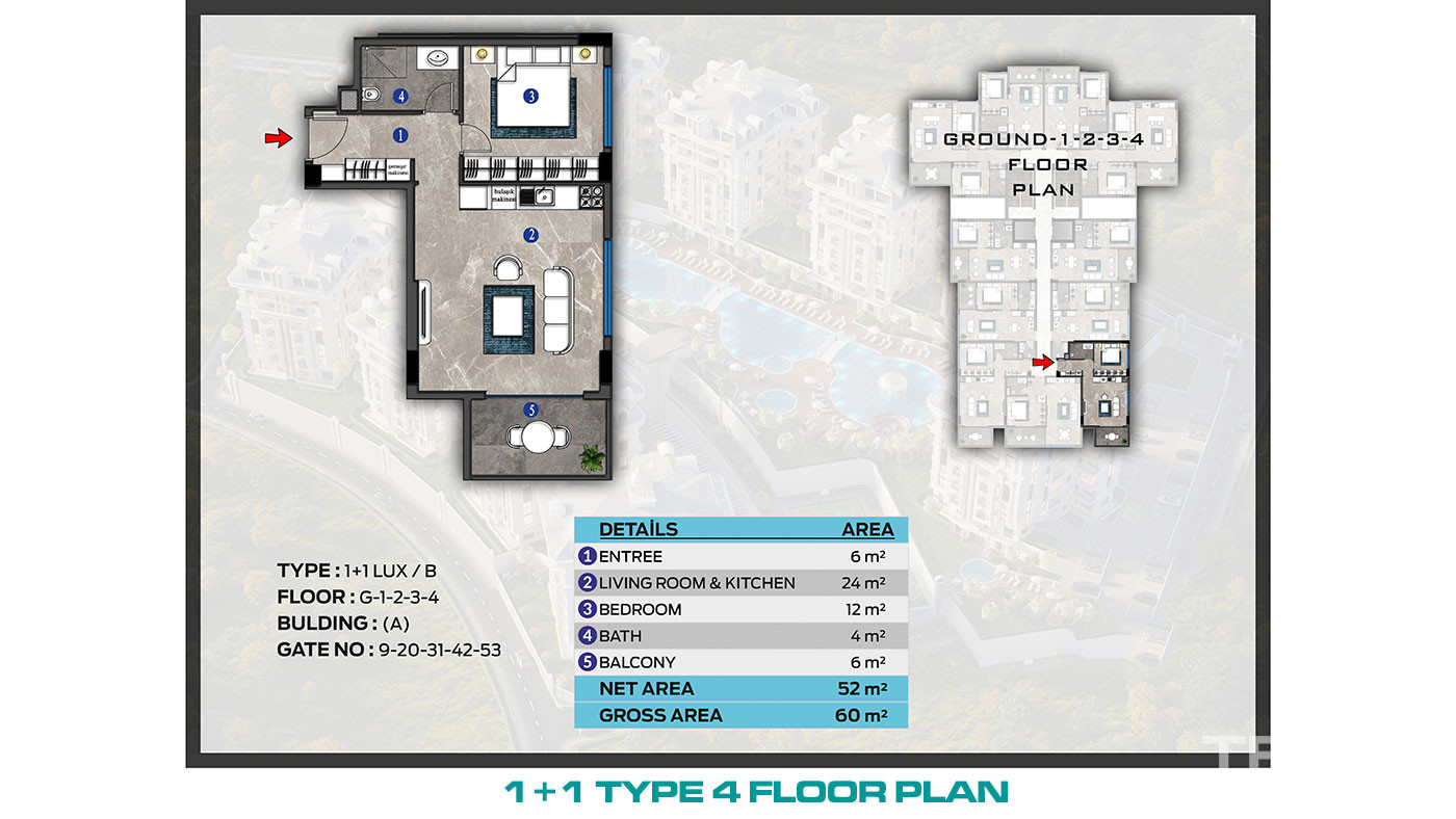 Apartments for Sale in Alanya Çıplaklı with Flexible Payment Plans - 72822