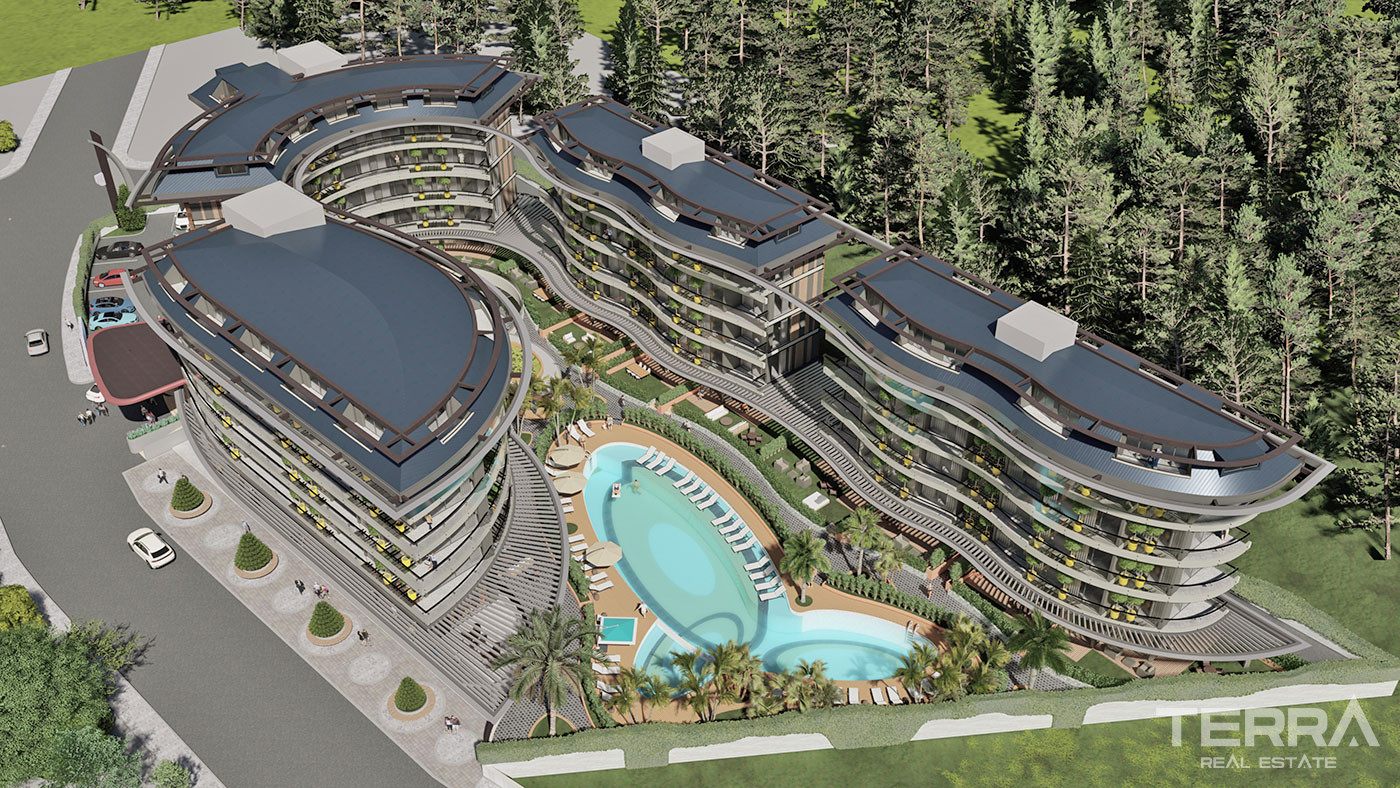 Luxury Flats in Central Oba, Alanya Only 350 m to the Beach - 72908