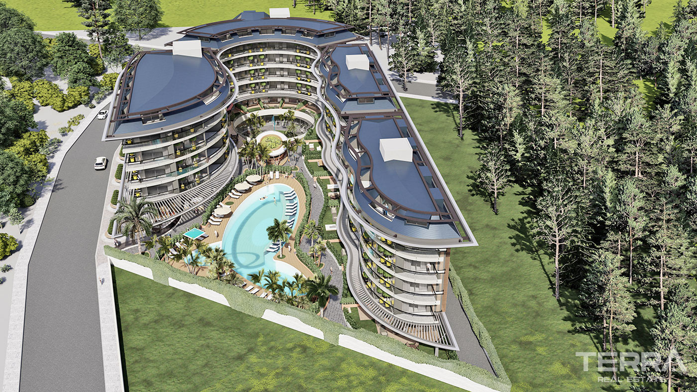 Luxury Flats in Central Oba, Alanya Only 350 m to the Beach - 72909