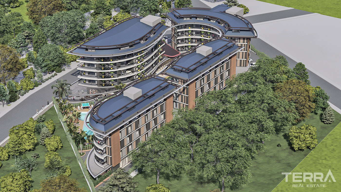 Luxury Flats in Central Oba, Alanya Only 350 m to the Beach - 72911