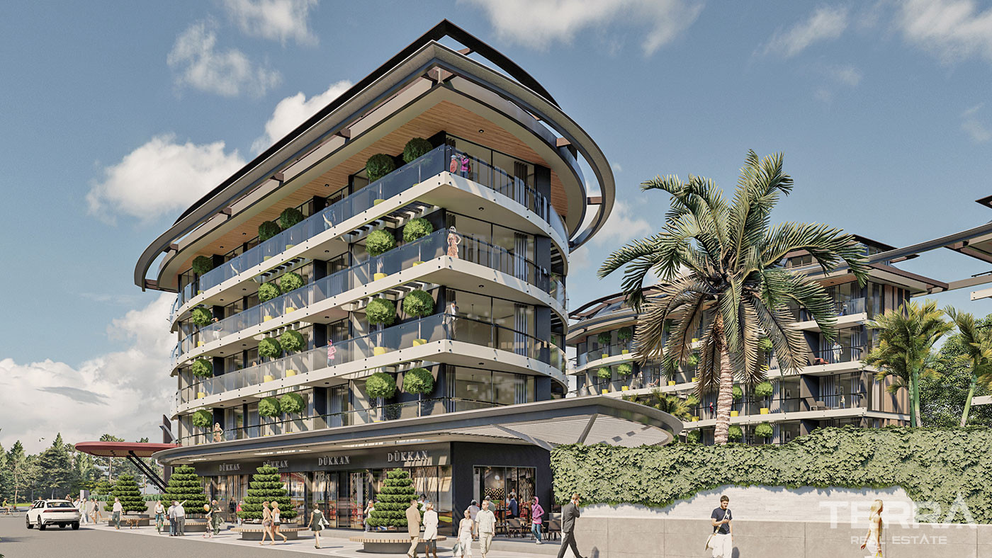 Luxury Flats in Central Oba, Alanya Only 350 m to the Beach - 72912