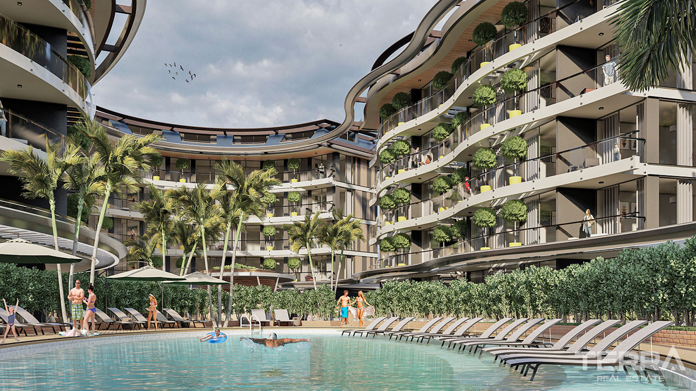 Luxury Flats in Central Oba, Alanya Only 350 m to the Beach - 72913