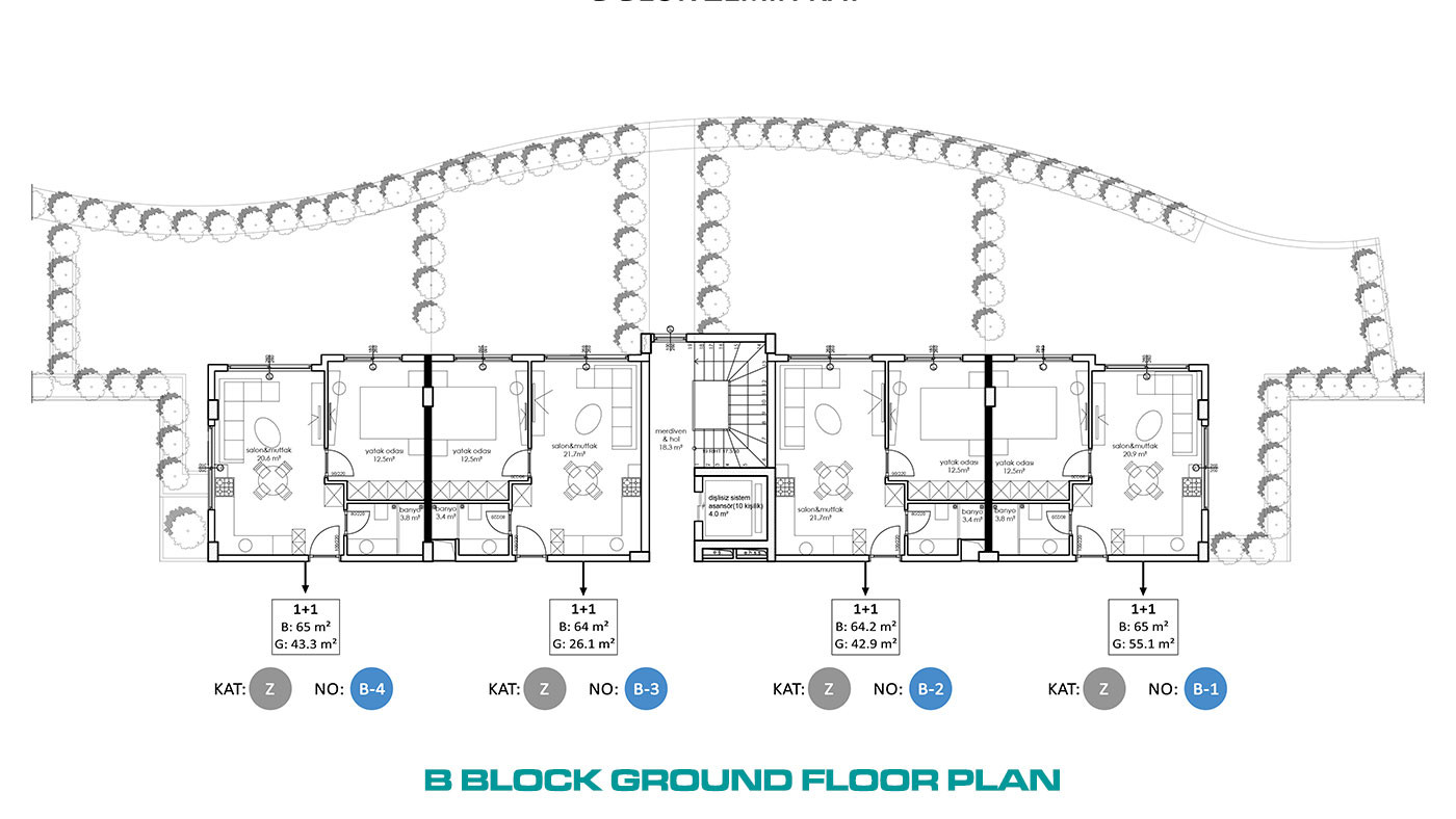 Luxury Flats in Central Oba, Alanya Only 350 m to the Beach - 72929