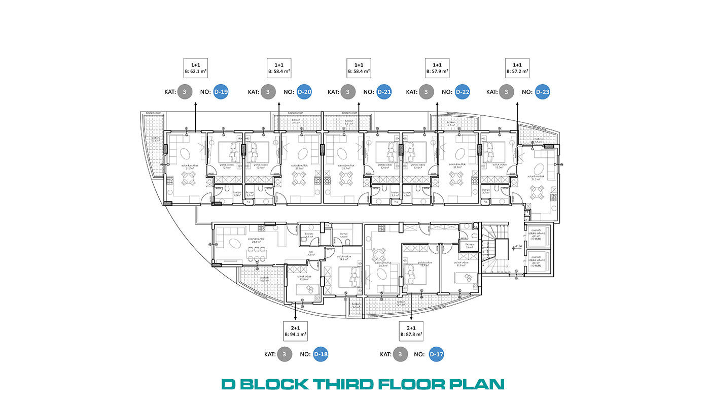 Luxury Flats in Central Oba, Alanya Only 350 m to the Beach - 72941