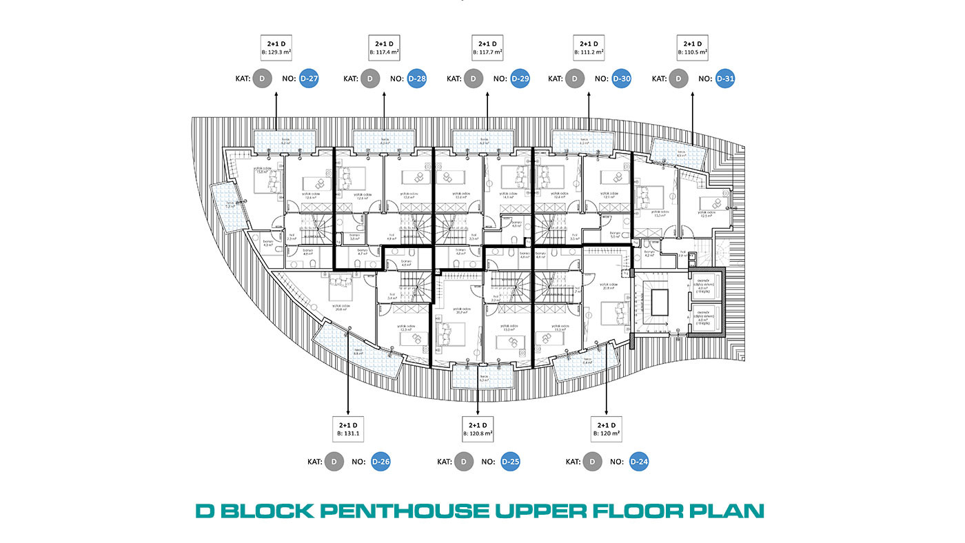 Luxury Flats in Central Oba, Alanya Only 350 m to the Beach - 72943