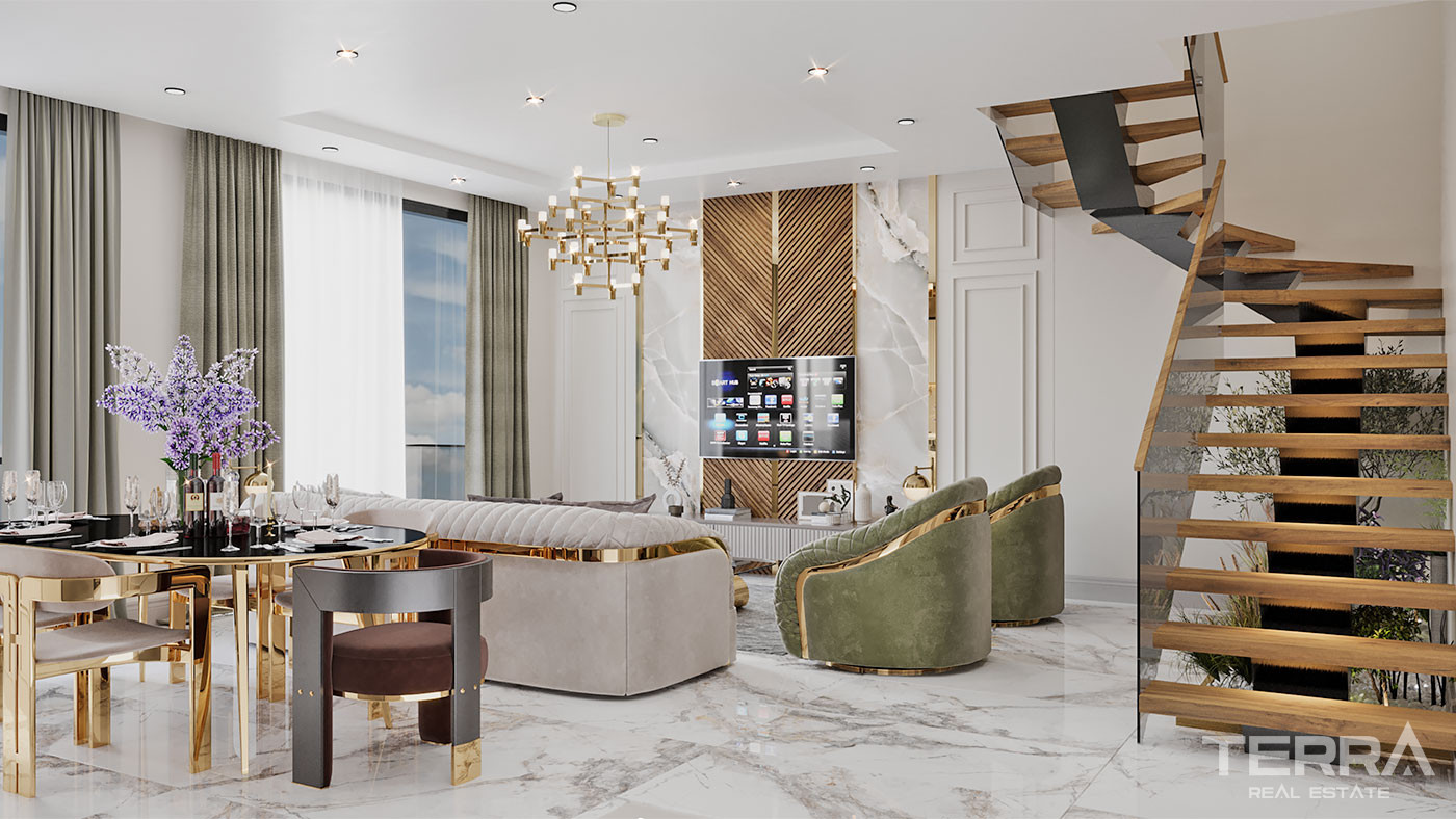 Luxury Flats in Central Oba, Alanya Only 350 m to the Beach - 72951