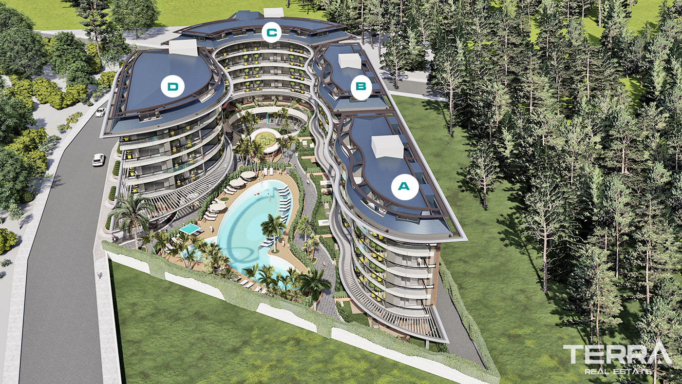 Luxury Flats in Central Oba, Alanya Only 350 m to the Beach - 82860