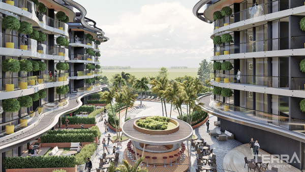 Luxury Flats in Central Oba, Alanya Only 350 m to the Beach