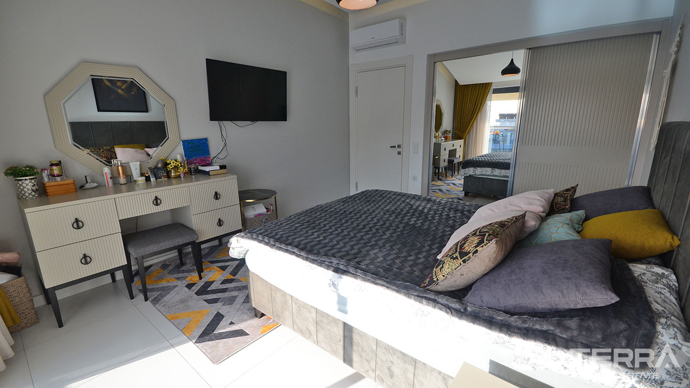 Möbliertes Alanya Apartment mit herrlichem Meerblick in Kargıcak - 73031