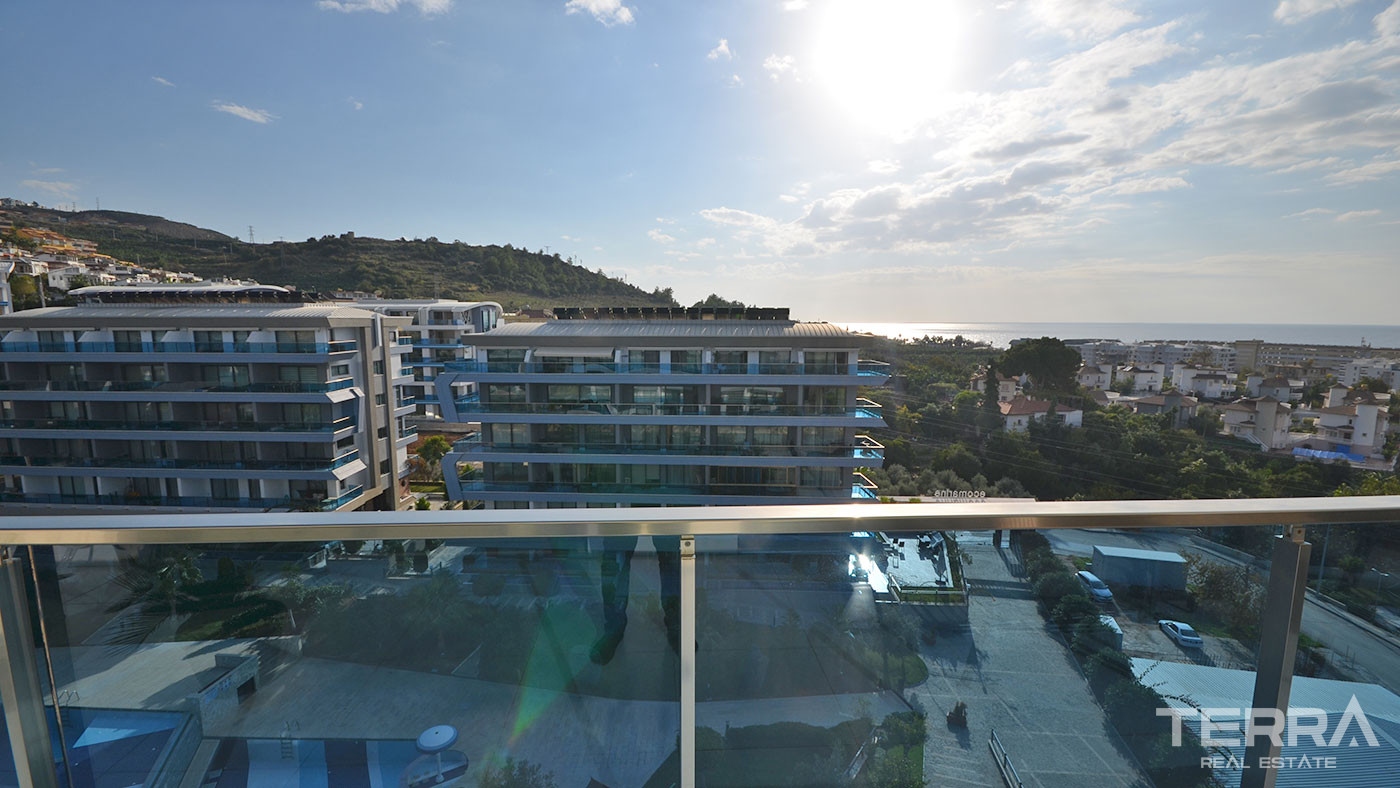 Möbliertes Alanya Apartment mit herrlichem Meerblick in Kargıcak - 73039