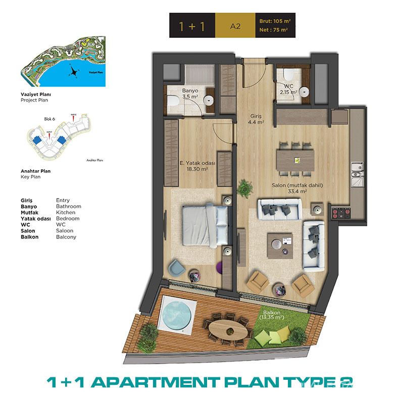 Key Ready Seafront Apartments with Magnificent Views in Istanbul - 73168