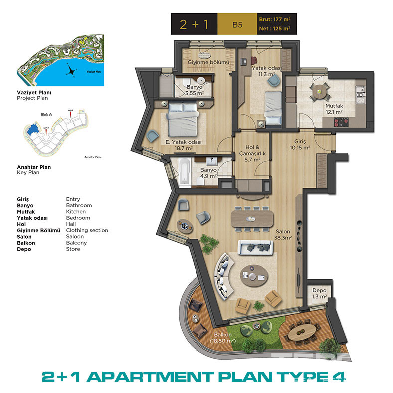 Key Ready Seafront Apartments with Magnificent Views in Istanbul - 73173