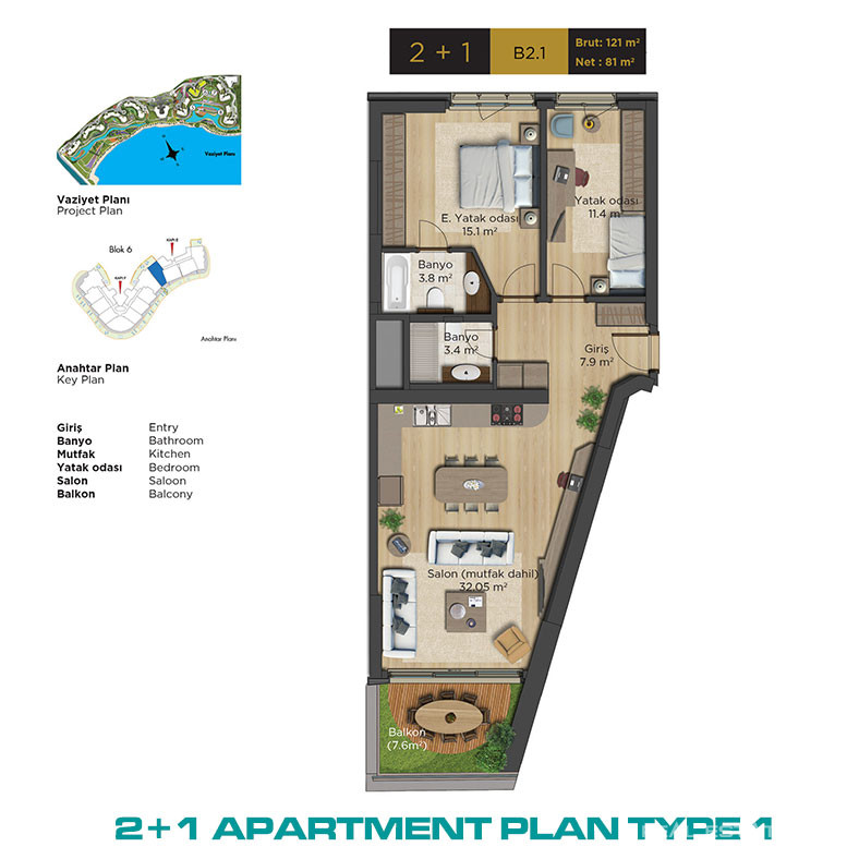 Key Ready Seafront Apartments with Magnificent Views in Istanbul - 73174
