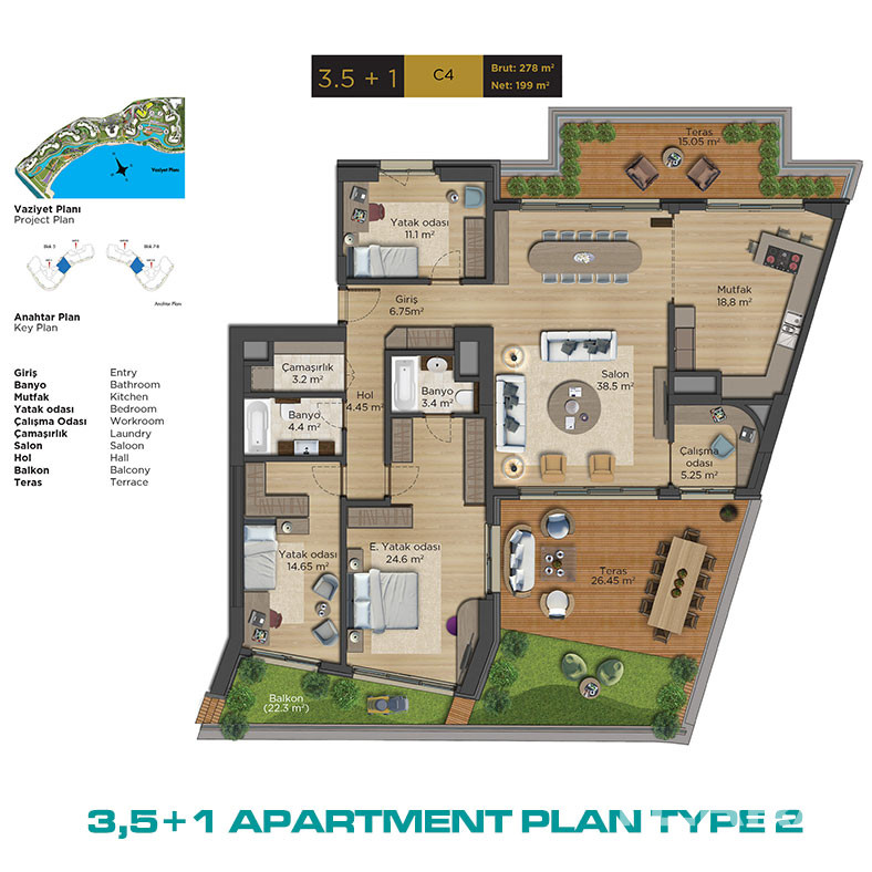 Key Ready Seafront Apartments with Magnificent Views in Istanbul - 73175