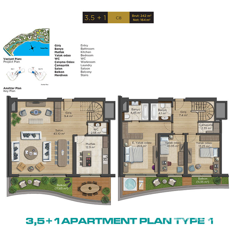 Key Ready Seafront Apartments with Magnificent Views in Istanbul - 73176