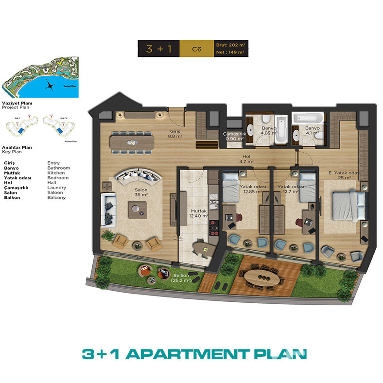 Key Ready Seafront Apartments with Magnificent Views in Istanbul - 73177