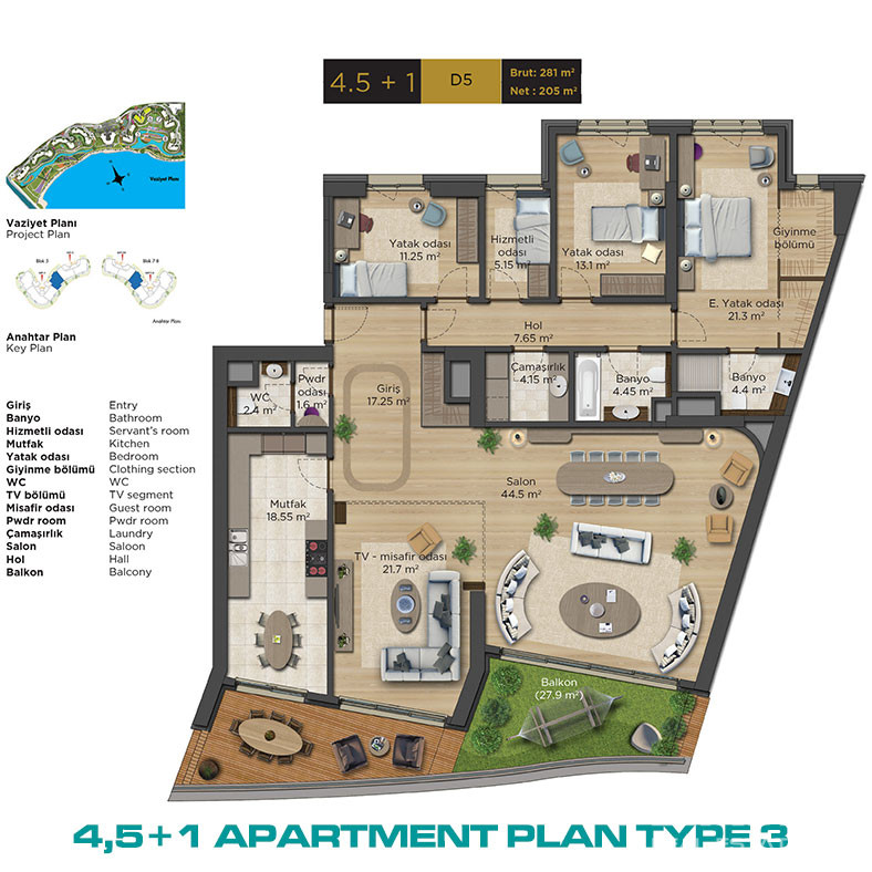 Key Ready Seafront Apartments with Magnificent Views in Istanbul - 73179