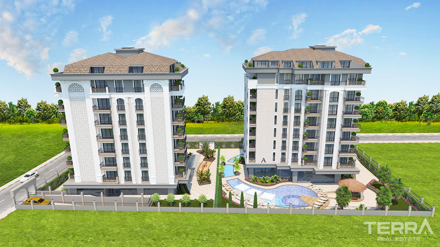 Luxury Apartments in the Center of Alanya 600 m from the Beach - 73124