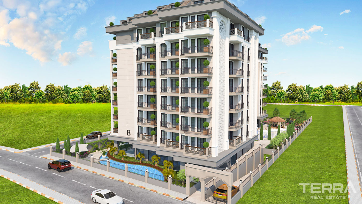 Luxury Apartments in the Center of Alanya 600 m from the Beach - 73125