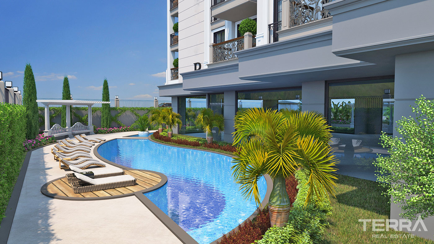 Luxury Apartments in the Center of Alanya 600 m from the Beach - 73126