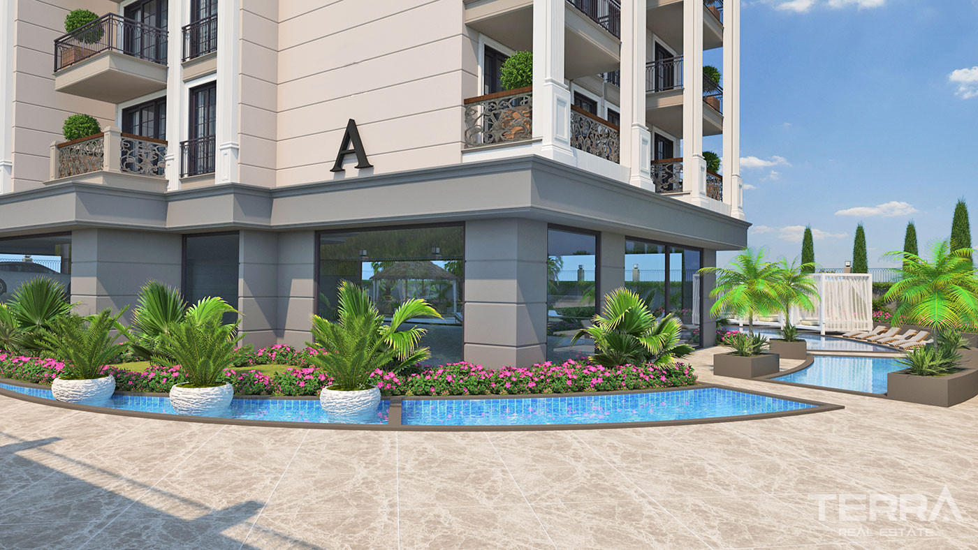 Luxury Apartments in the Center of Alanya 600 m from the Beach - 73129