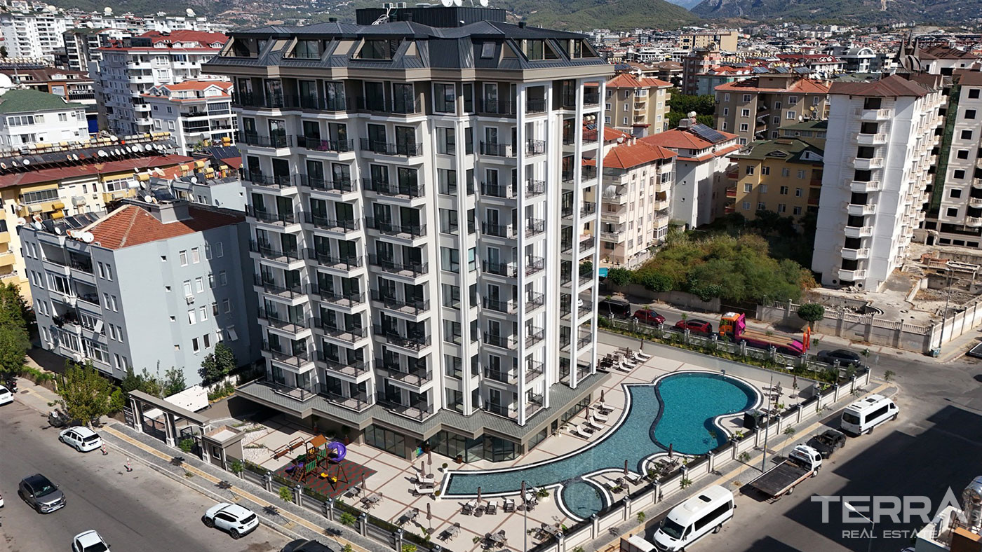 Lejligheder til salg i Alanya centrum, kun 400 m fra stranden - 112931